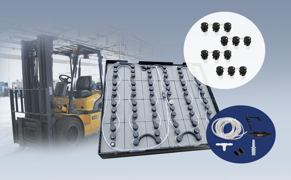 叉車蓄電池電瓶為什么要用補(bǔ)水系統(tǒng)？